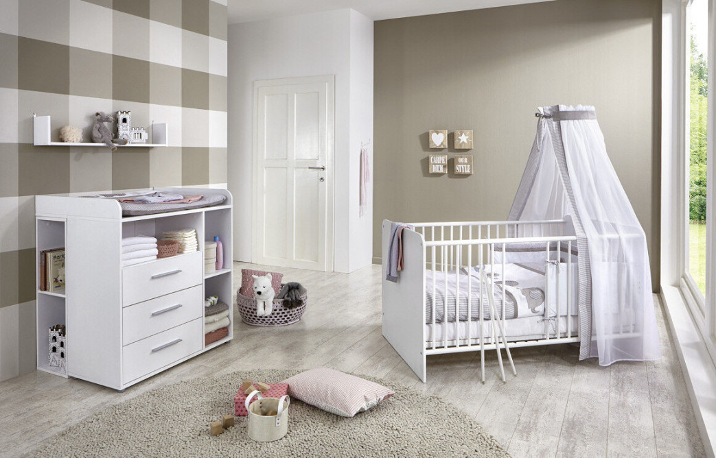 Baby Kinderzimmer Komplett in Kinder-Schlafzimmer-Möbel Sets